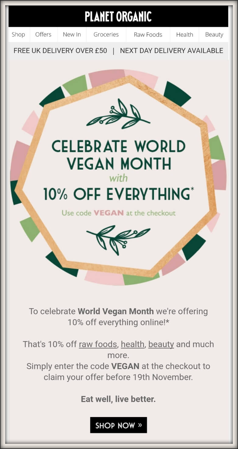 Planet Organic email message.png