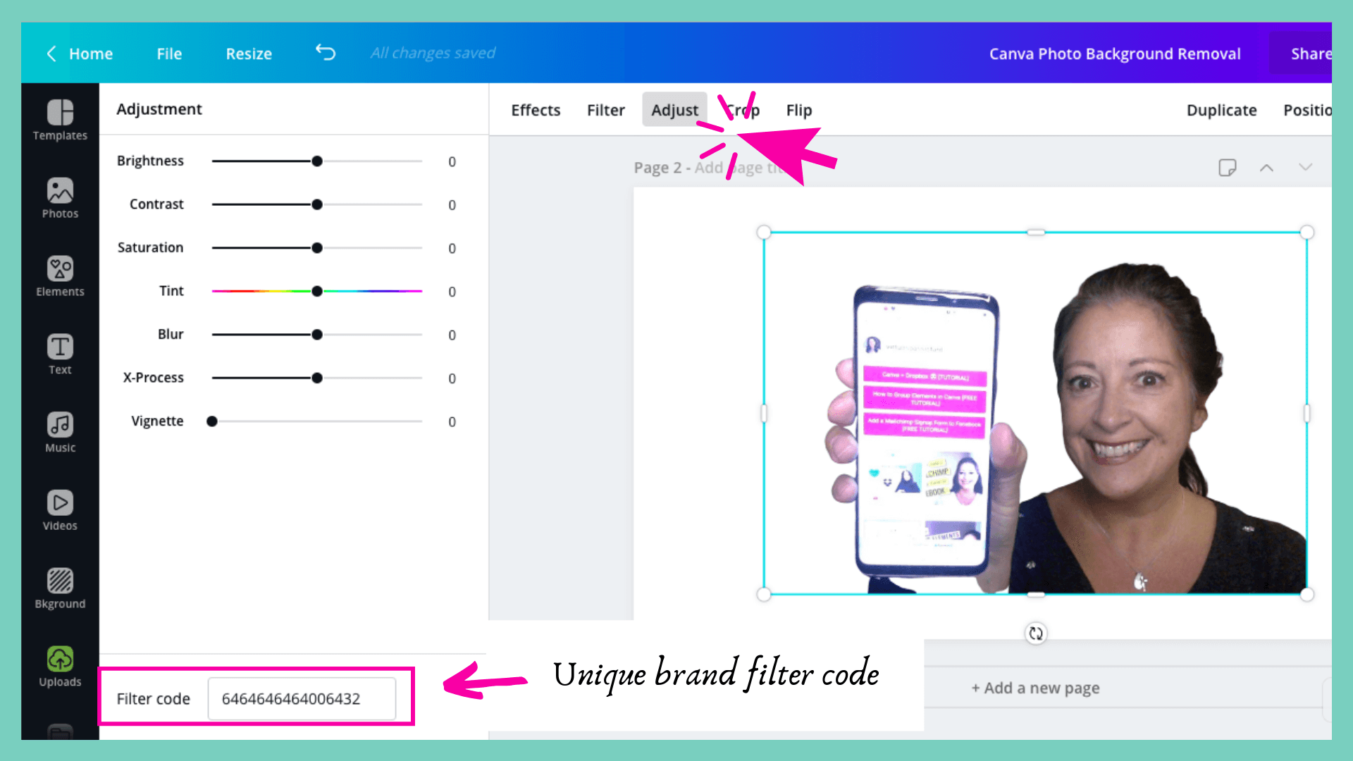 How to Remove and Customise a Photo Background in Canva [UPDATED] — Nicky  Pasquier