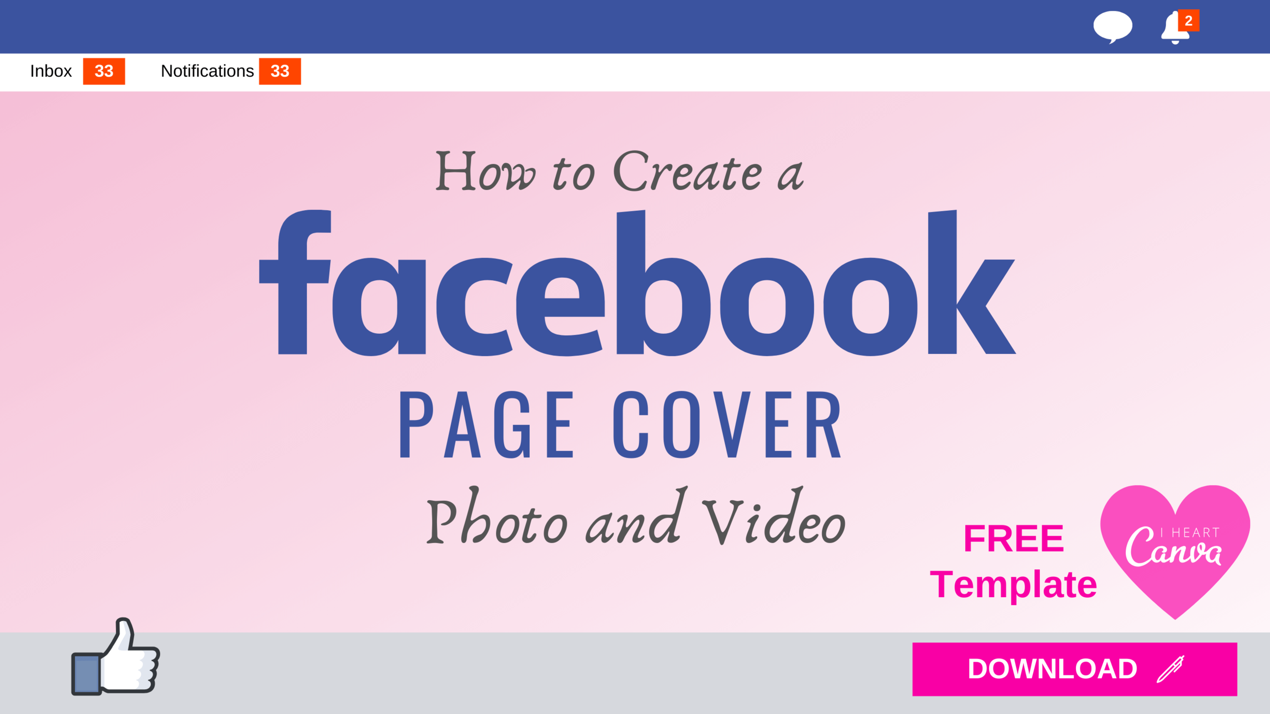 How to Design a Facebook Business Page Cover Photo and Video 2020 [Free  Canva Template] — Nicky Pasquier