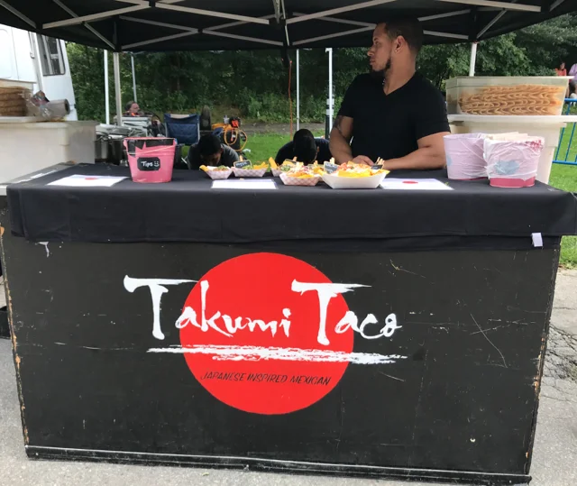Fusion food vendor at Smorgasburg in Brooklyn’s Prospect Park