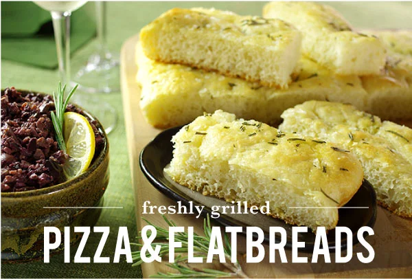 Freshly Grilled Pizza and Flatbreads