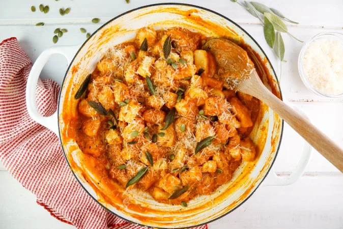 Homemade Gnocchi with Pumpkin Sage Sauce