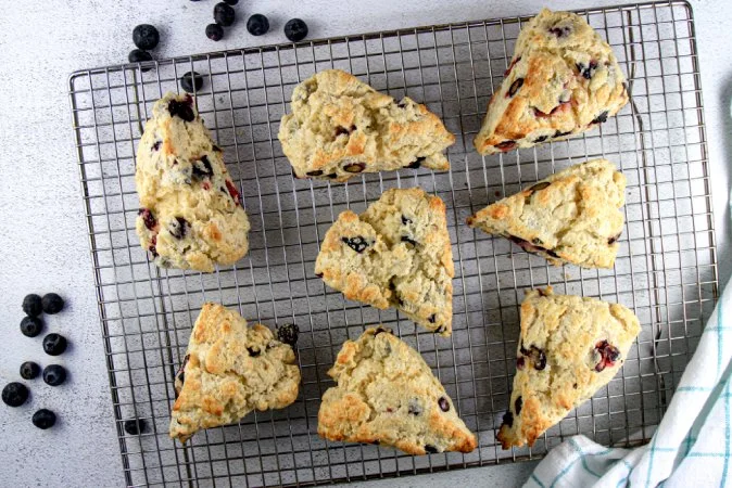 Sourdough Discard Blueberry Scones