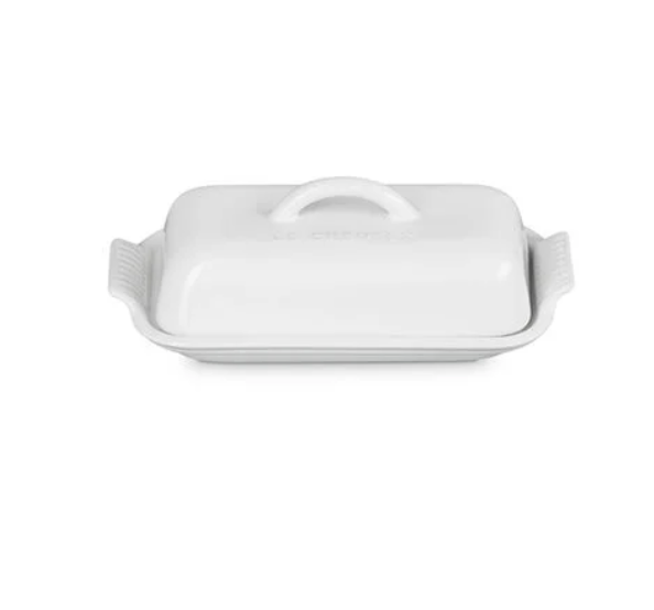 Le Creuset Heritage Butter Dish White