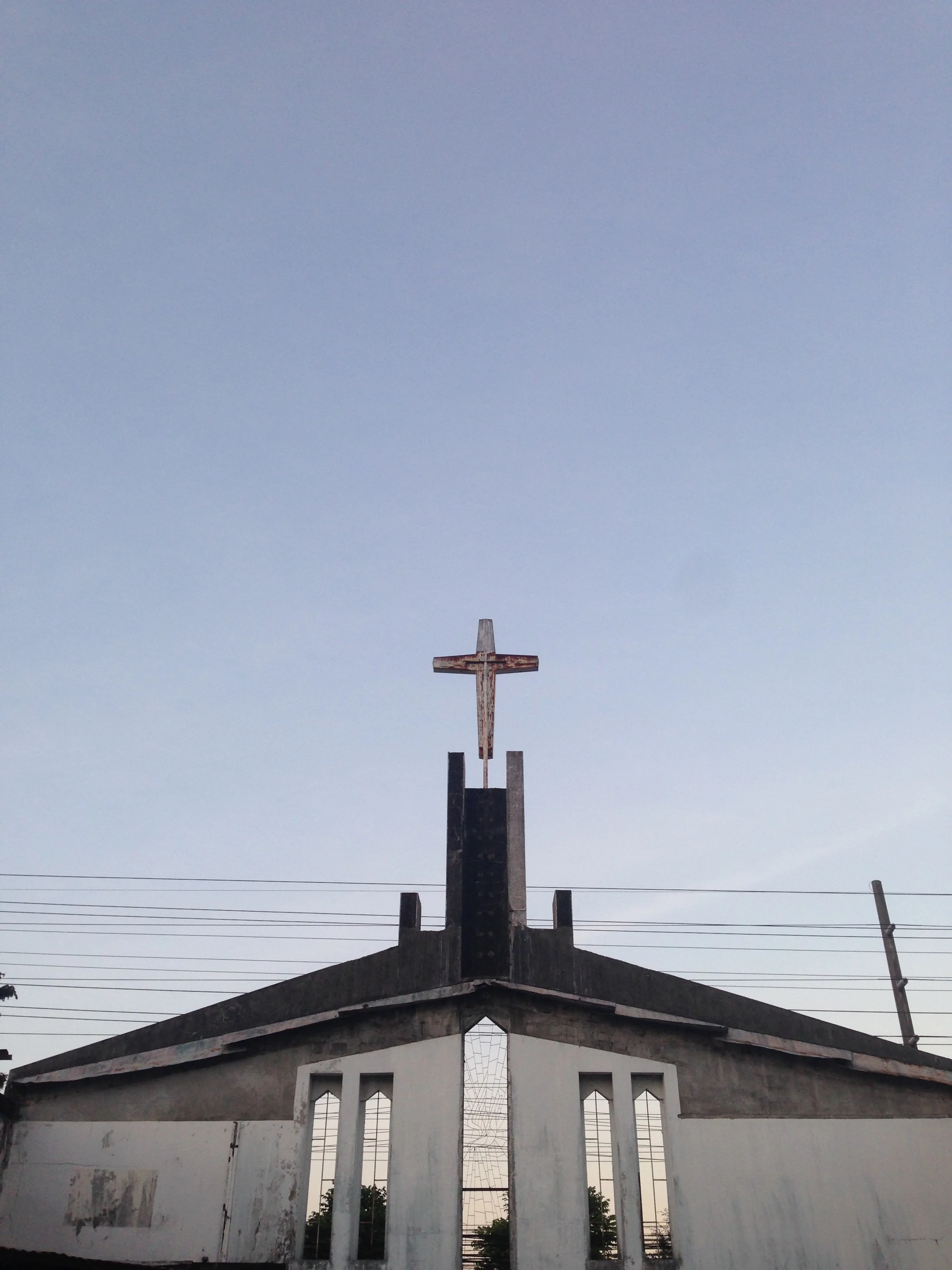 Epic roofless church down the street from Walking Street