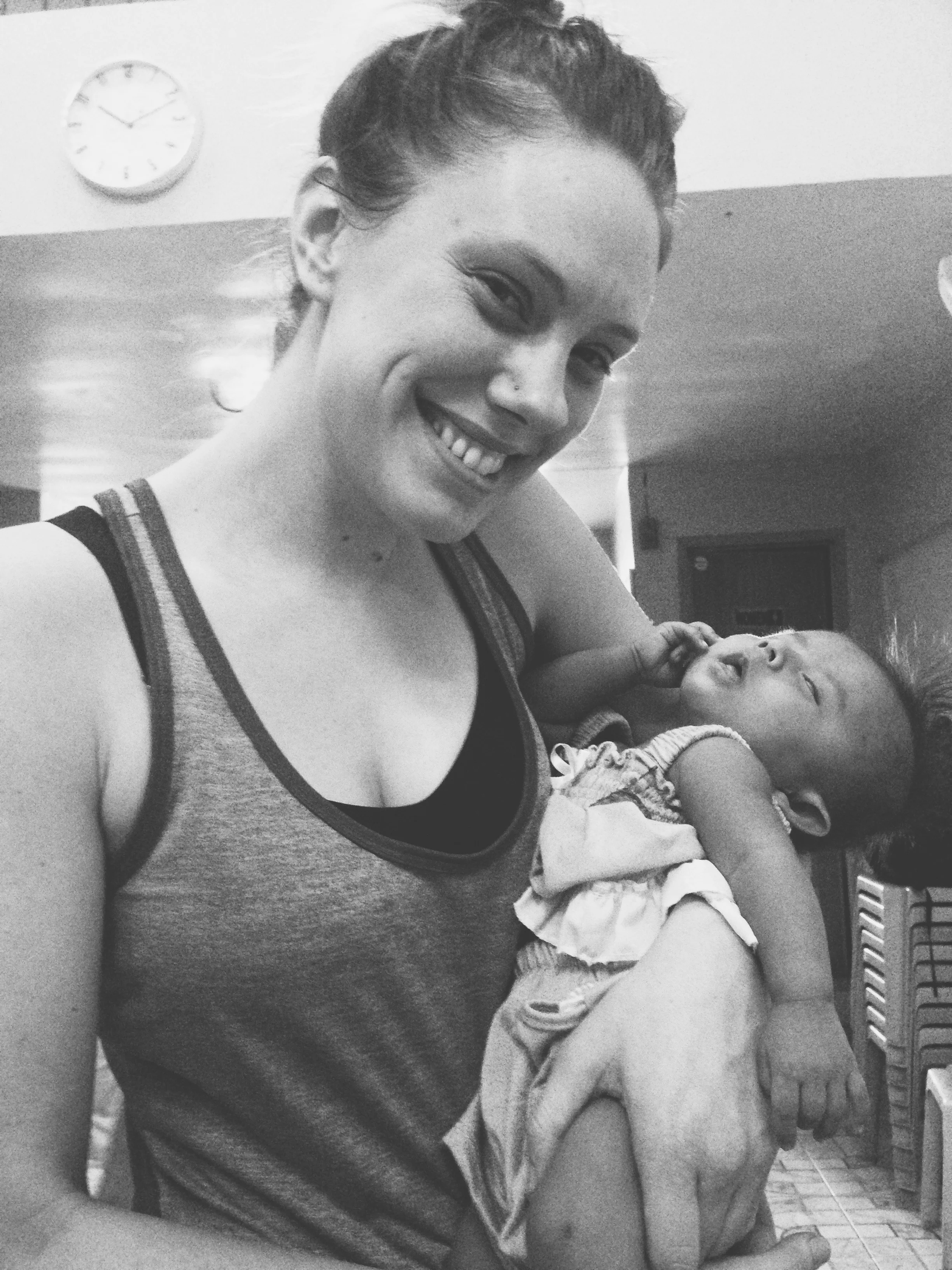 This baby was born blind and then abandoned. The family that brought her in had adopted her even though they already couldn't feed their own kids. 