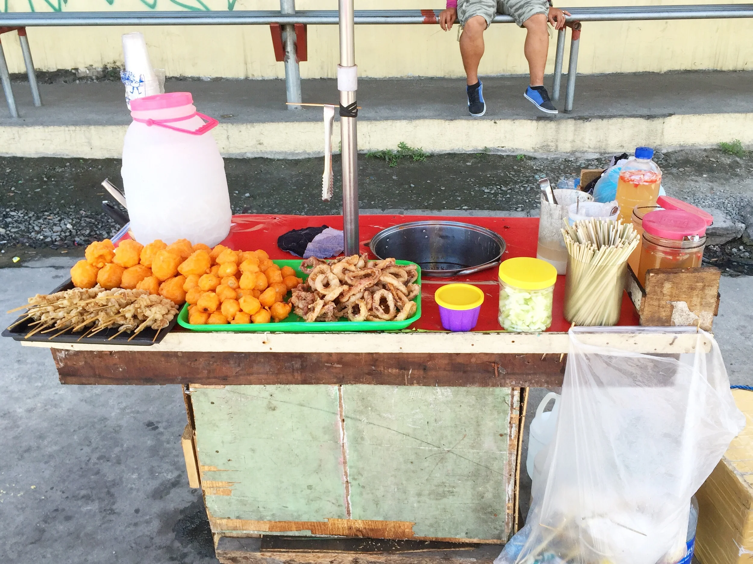 Street food. Not for the faint of stomach.
