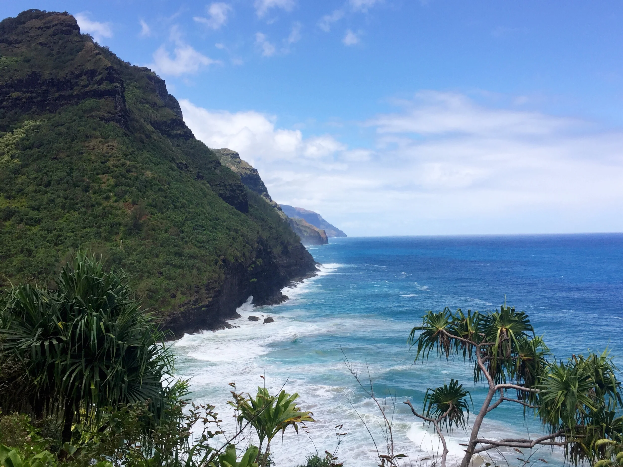 Kalalau trail on the Napali coast