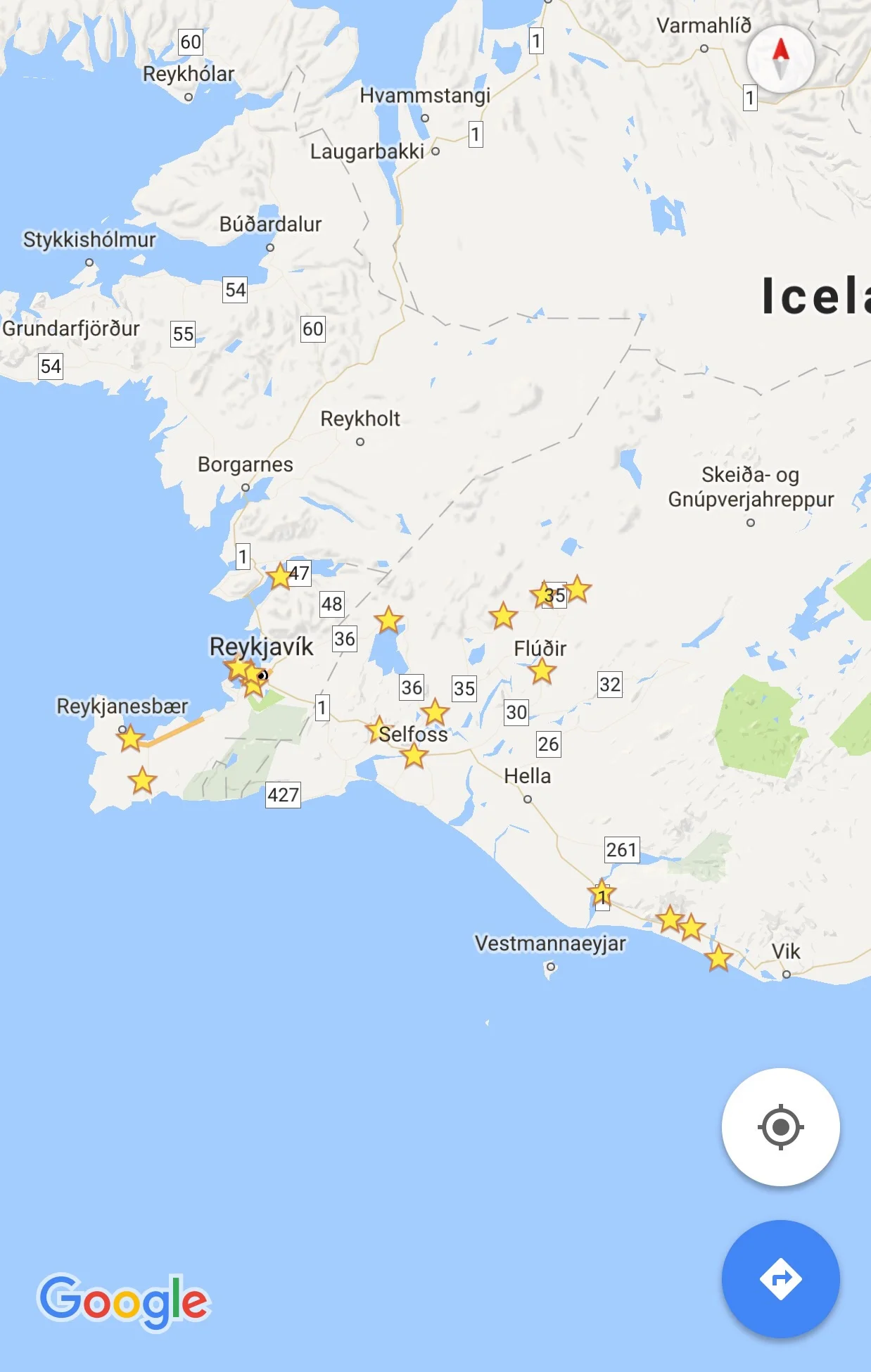 I was able to see a lot of those stars on my first and second day.