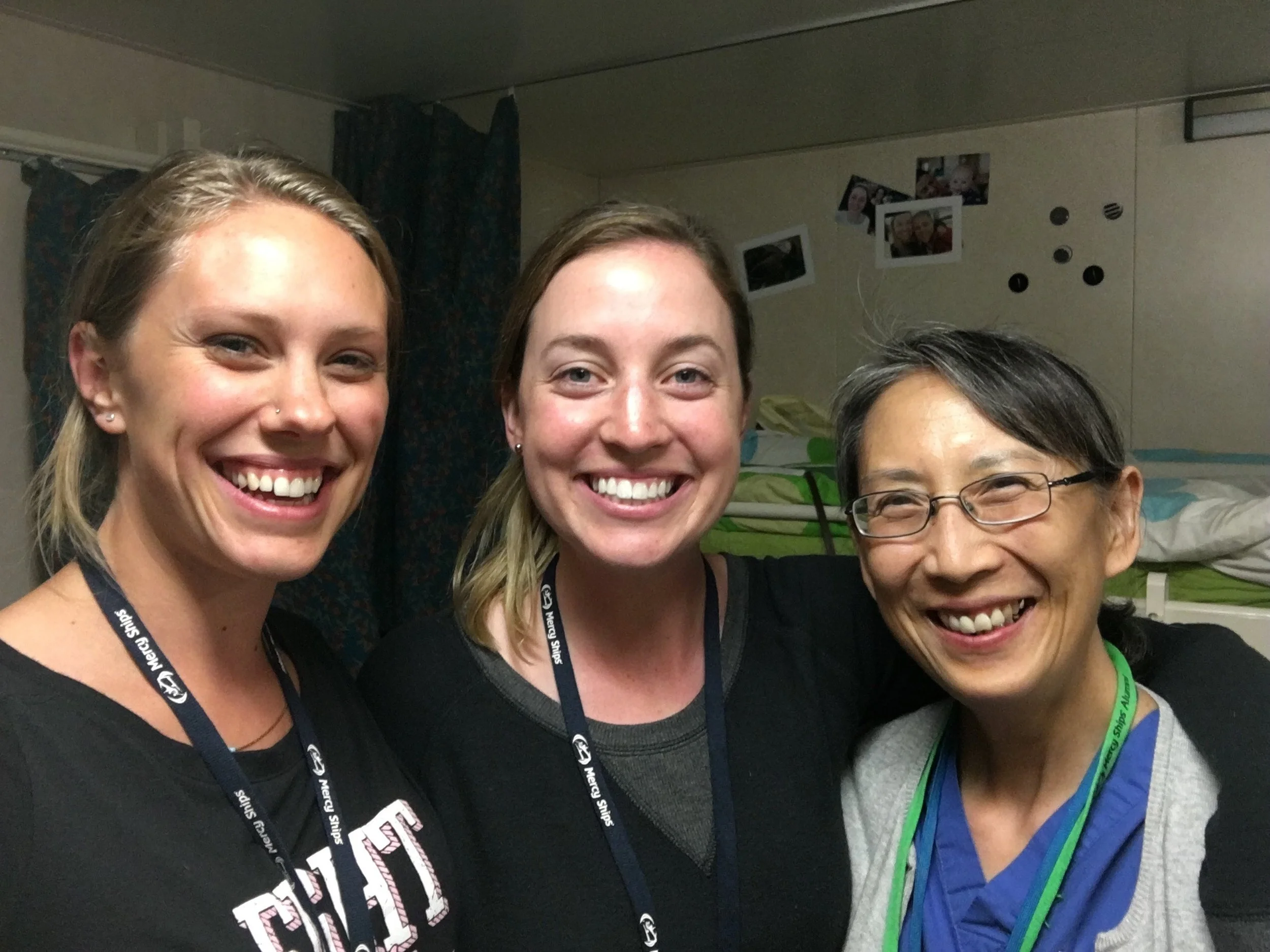 Lucy is from Sydney, Australia and Theresa is from California.