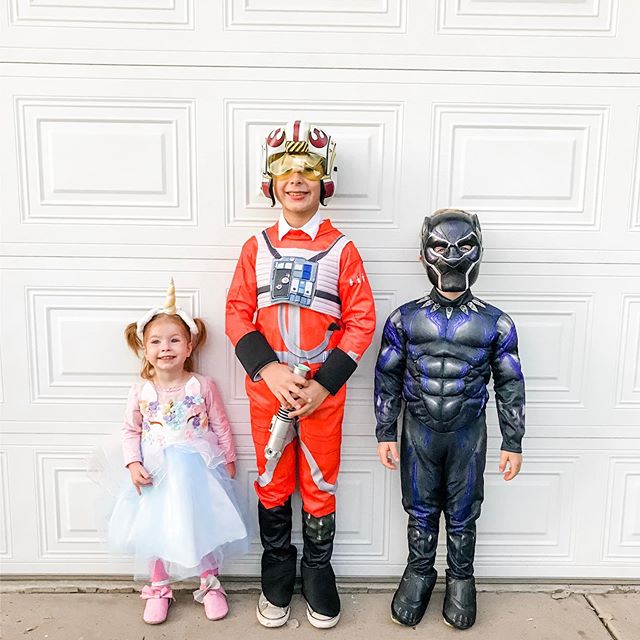 happy halloween ☽
From Luke skywalker as an xwing fighter pilot, the black panther, 2 unicorns and a cowboy!