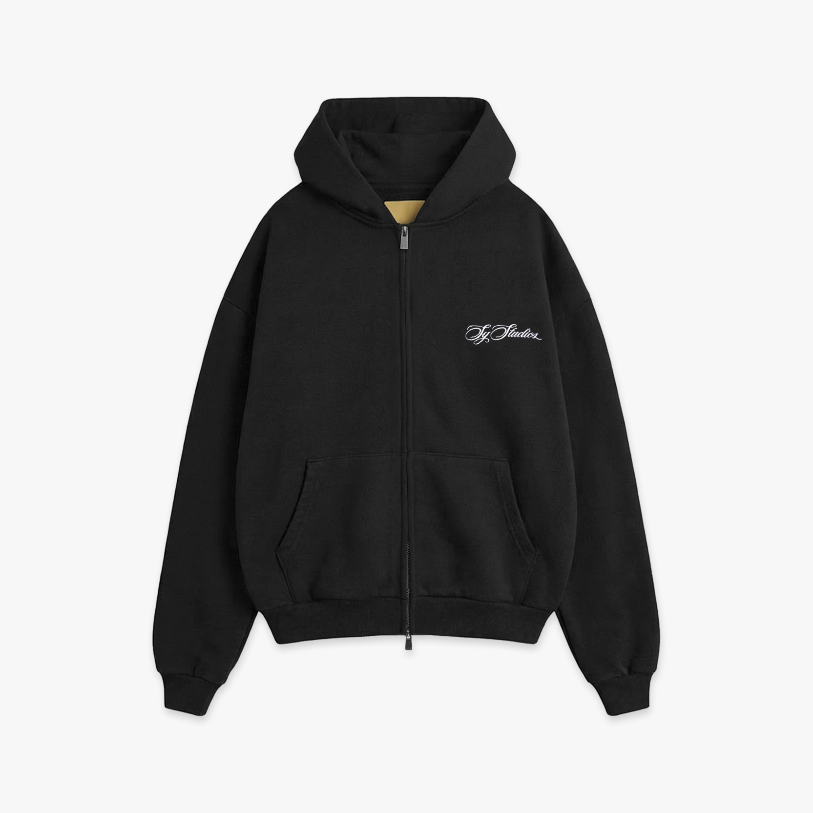 Black Zip-Up Hoodie (Studio//Blanks)