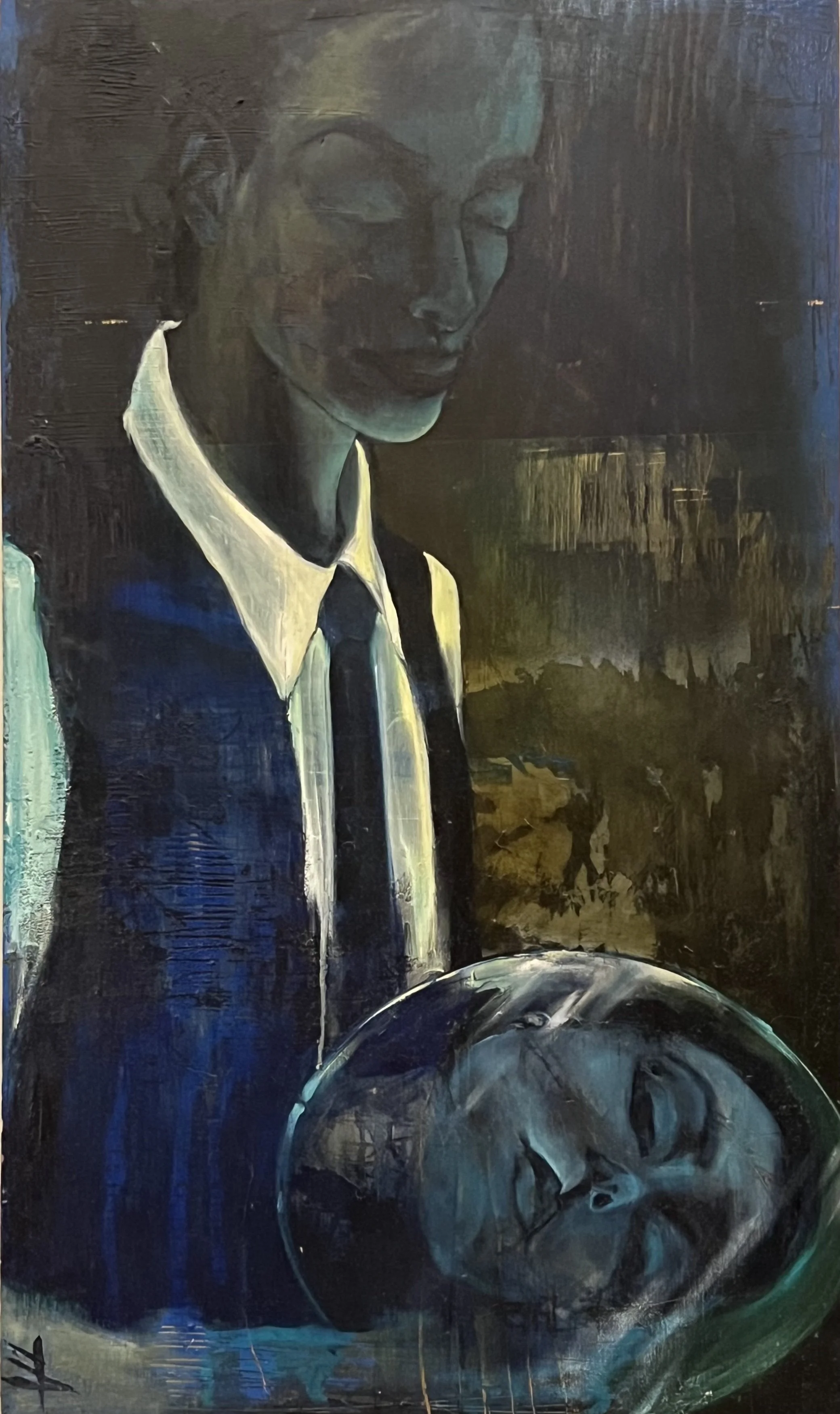 "MAN IN BLUE" by TARA AMELCHENKO (1995)
