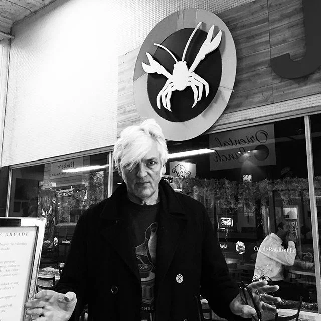 The Great Crustaceans can appear at any time. Here's one in the Arcade in downtown Nashville. Natch, I prepare to make the Sign of The Crab #nashvilleskyline