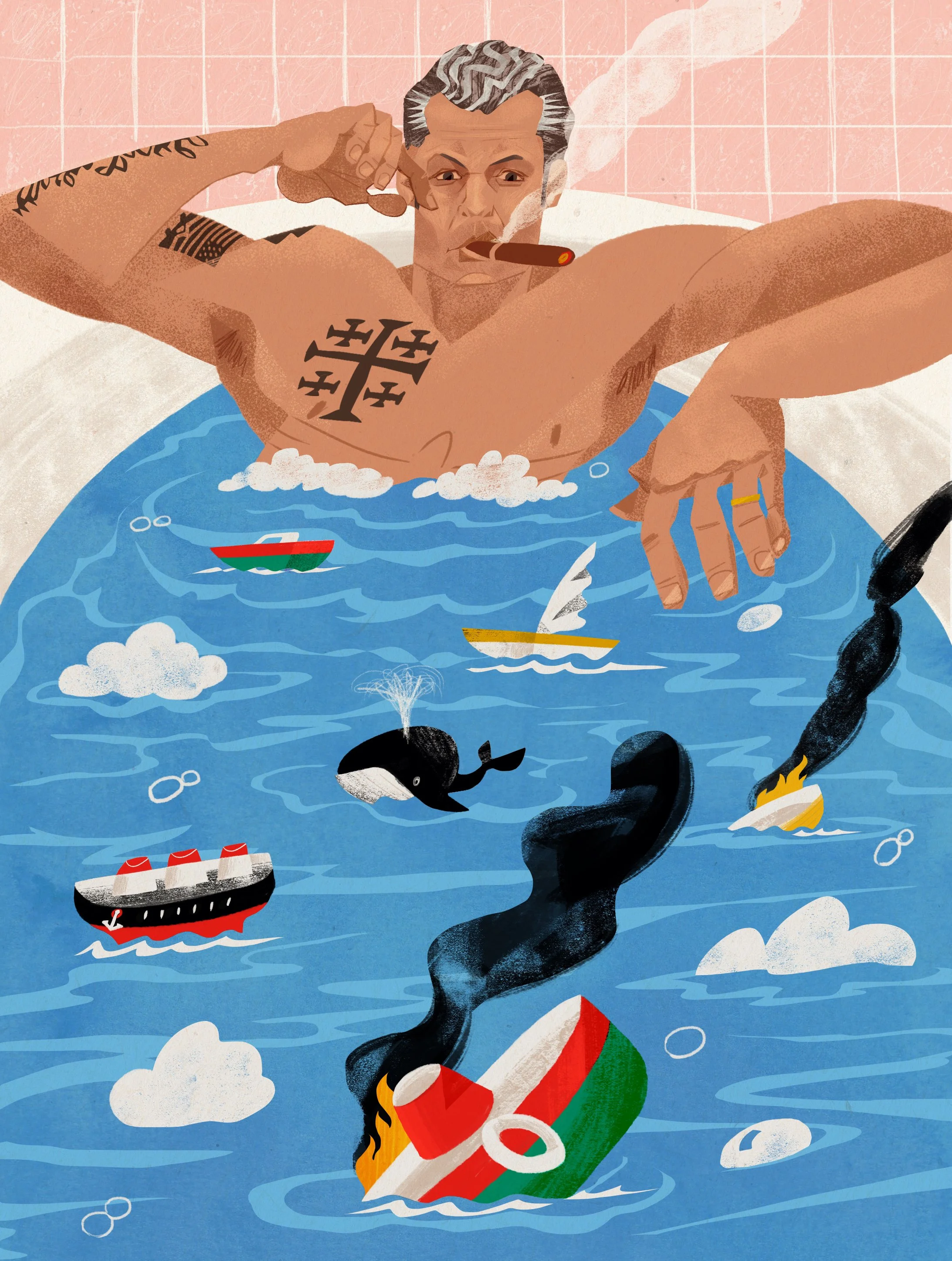 Portrait of Pete Hegseth for The Spectator