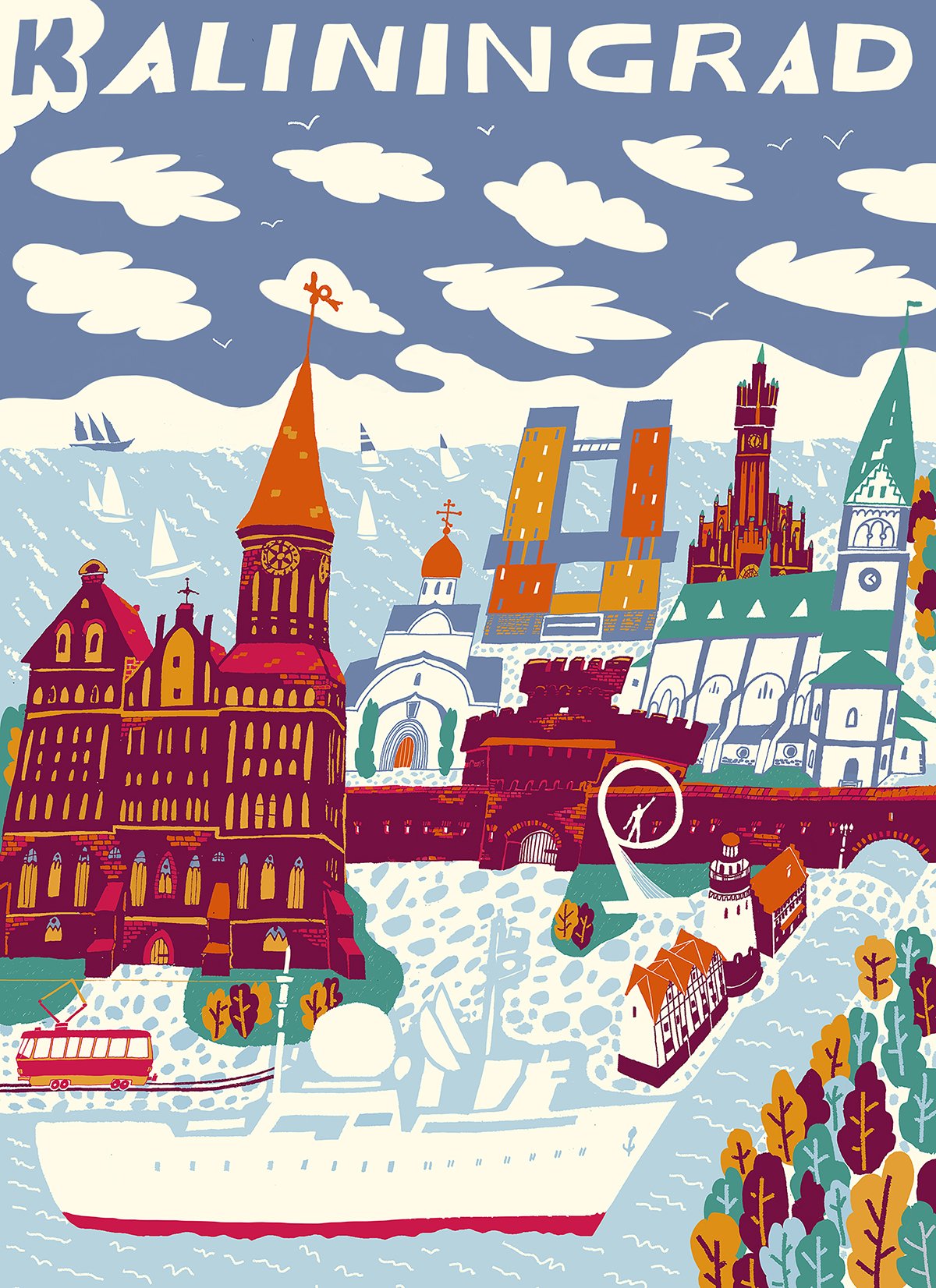 Kaliningrad Travel Poster