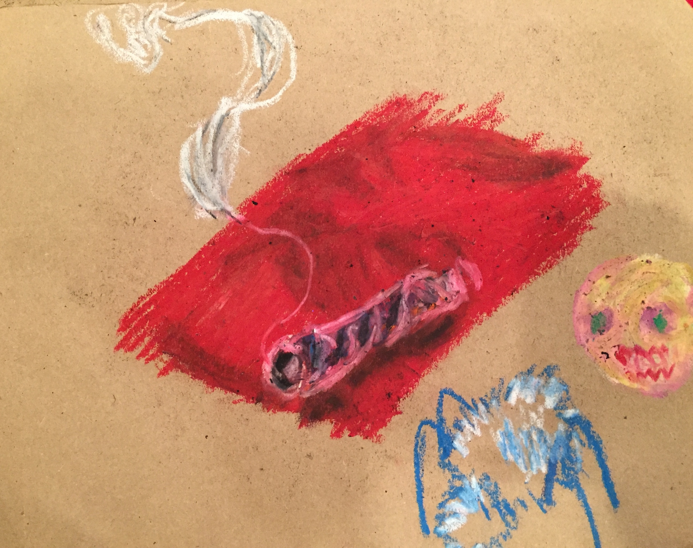 Pastels on Brown Paper