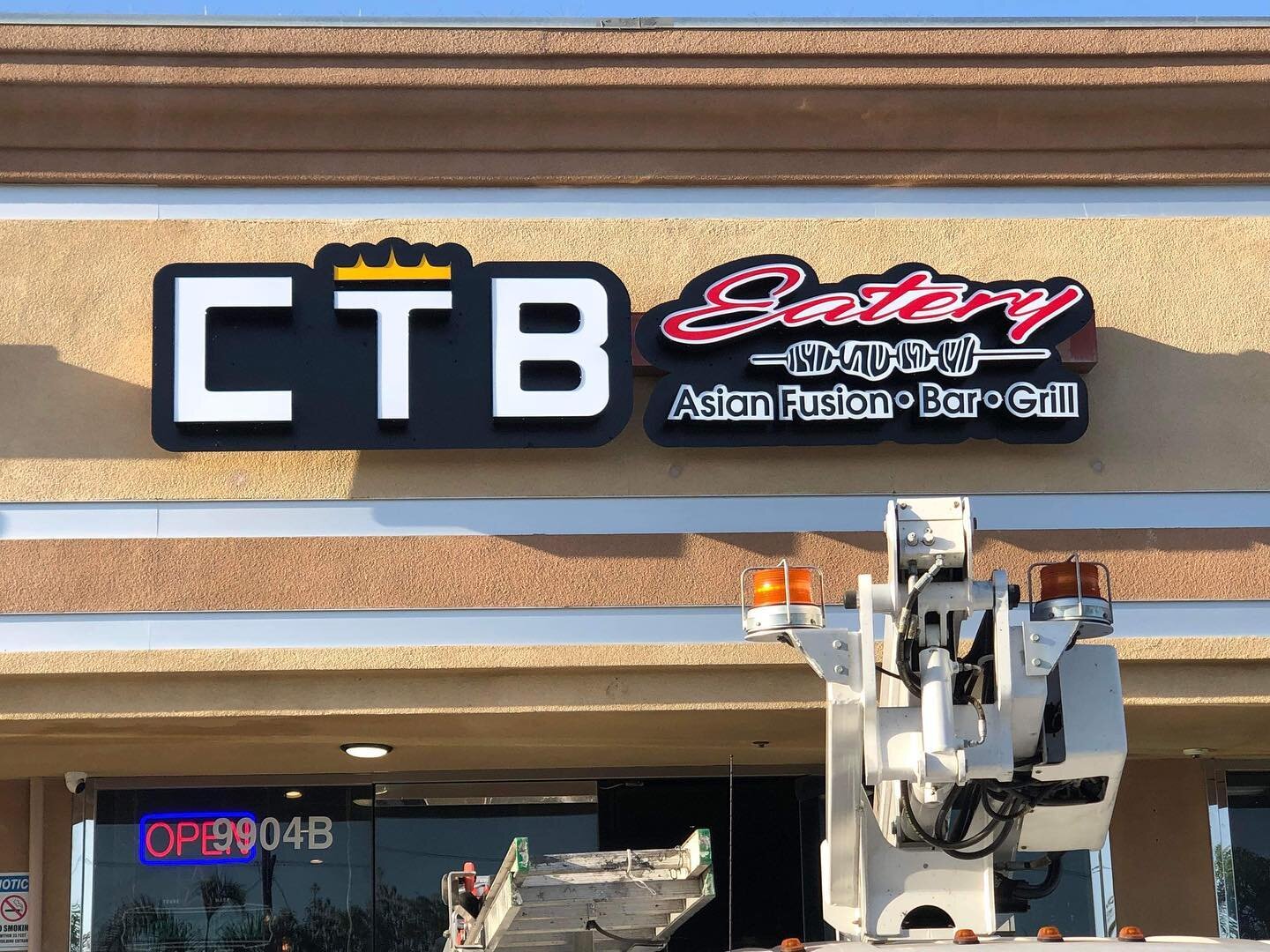 @ctbeatery newest sign designed and installed by our talented team. #littlesaigon #westminstercalifornia #eatery #restaurant #exteriorsignage #channelletters
