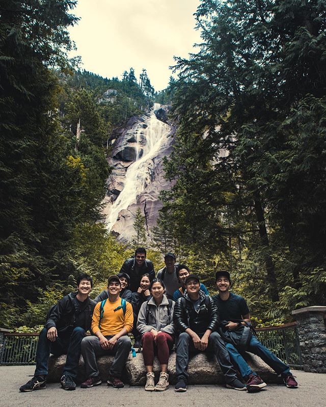 Did some hiking, climbed some rocks, and rode some rainy/muddy downhill mountain bike trails taking in the natural beauty of Squamish for @justin_leong 's bday! Happy birthday buddy! #squamish