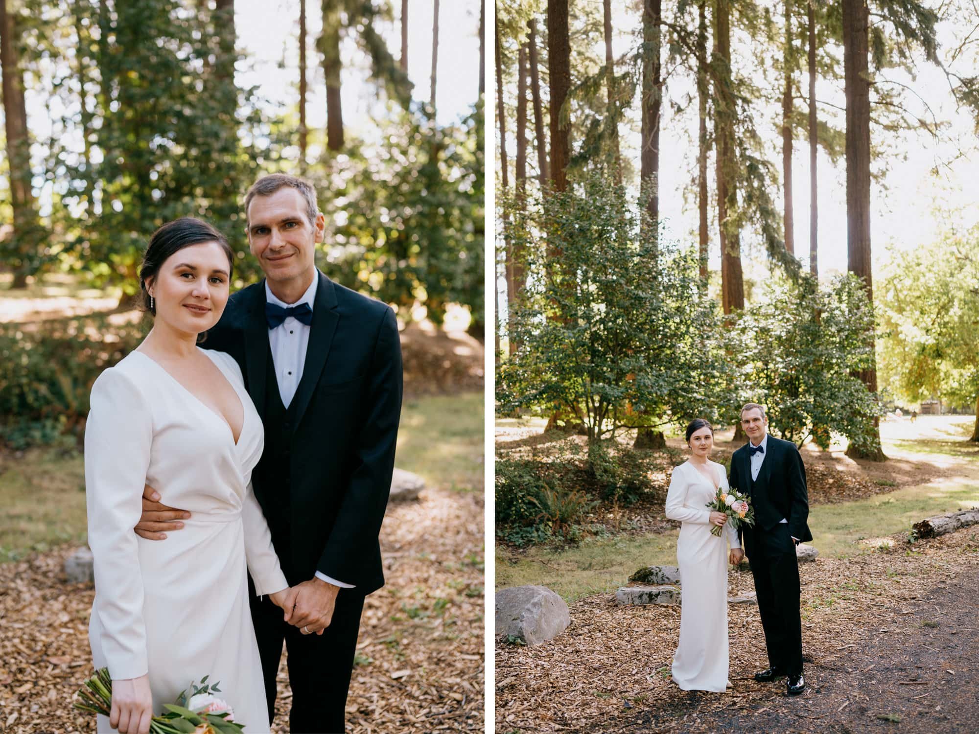 Couple portraits in Sellwood Park in portland