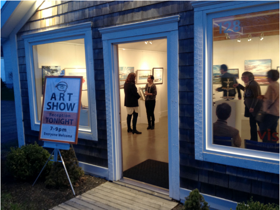 (me and Nuri chatting at Visual Voice Fine Art)