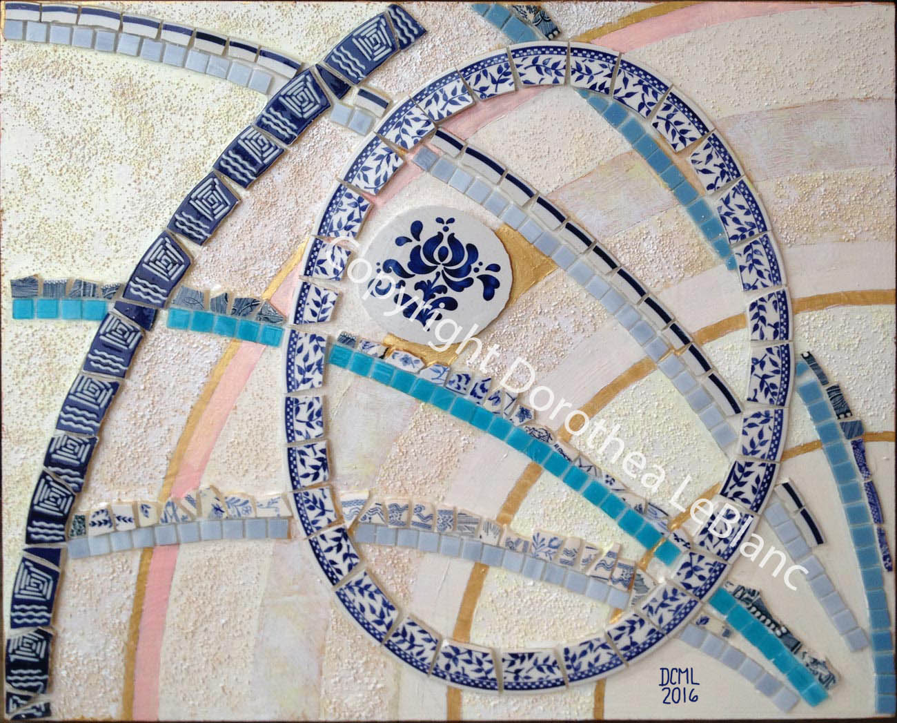 Wheels Within Wheels Upcycled Heirloom Art Piece