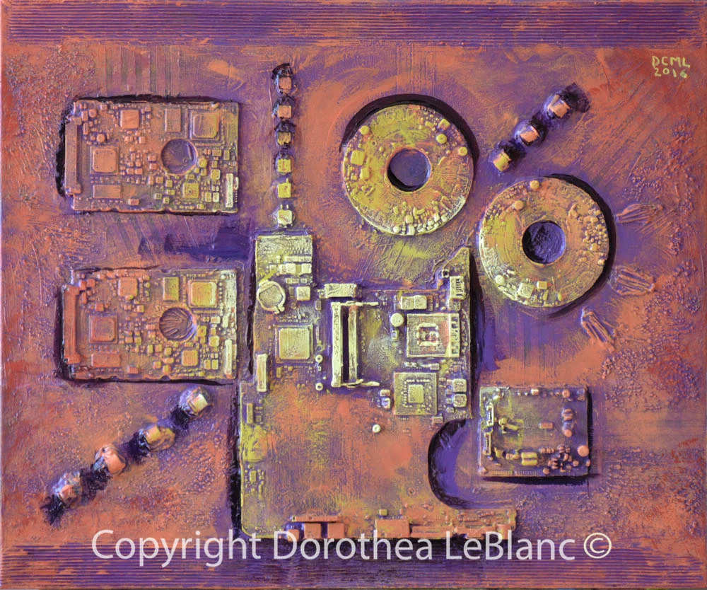 Lost City Upcycled Heirloom Art PIece