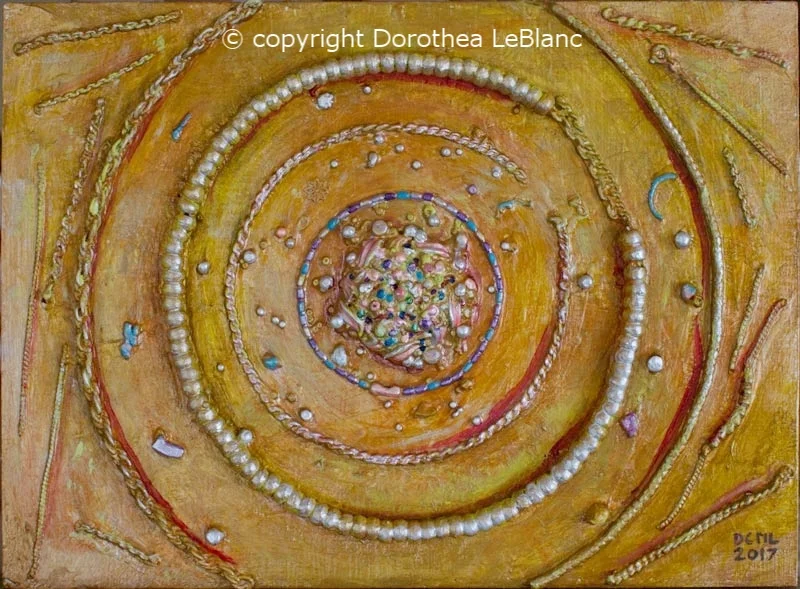 The Gathering Upcycled Jewel Painting