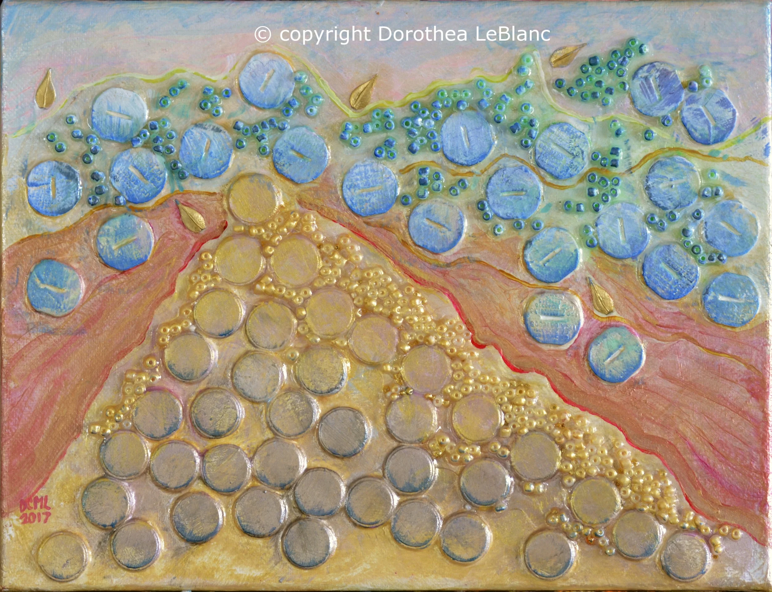 Congregation Upcycled Jewel Painting