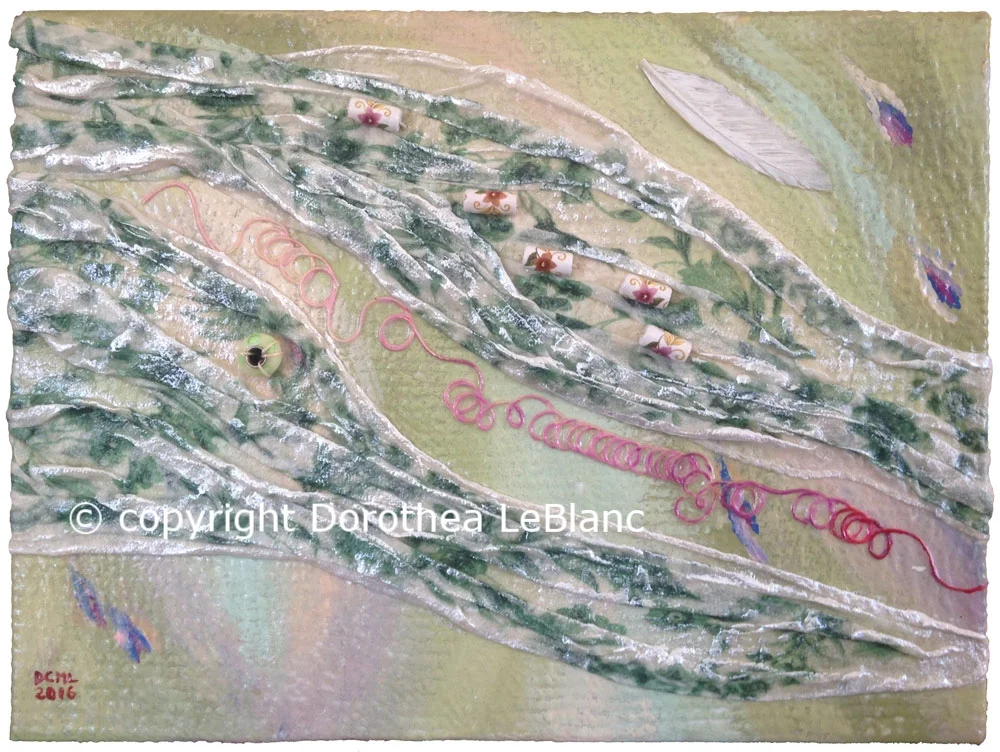 Blowing in the Wind Upcycled Jewel Painting