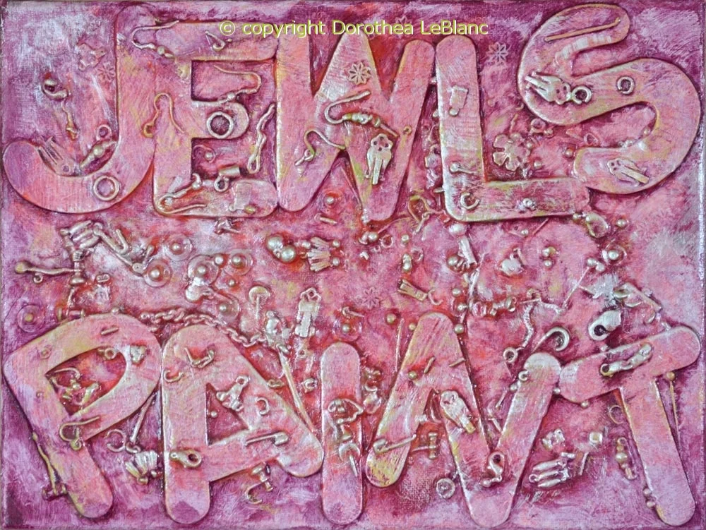 Jewels Paint Upcycled Jewel Painting