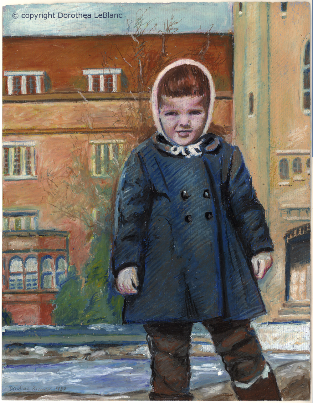Little Girl at University