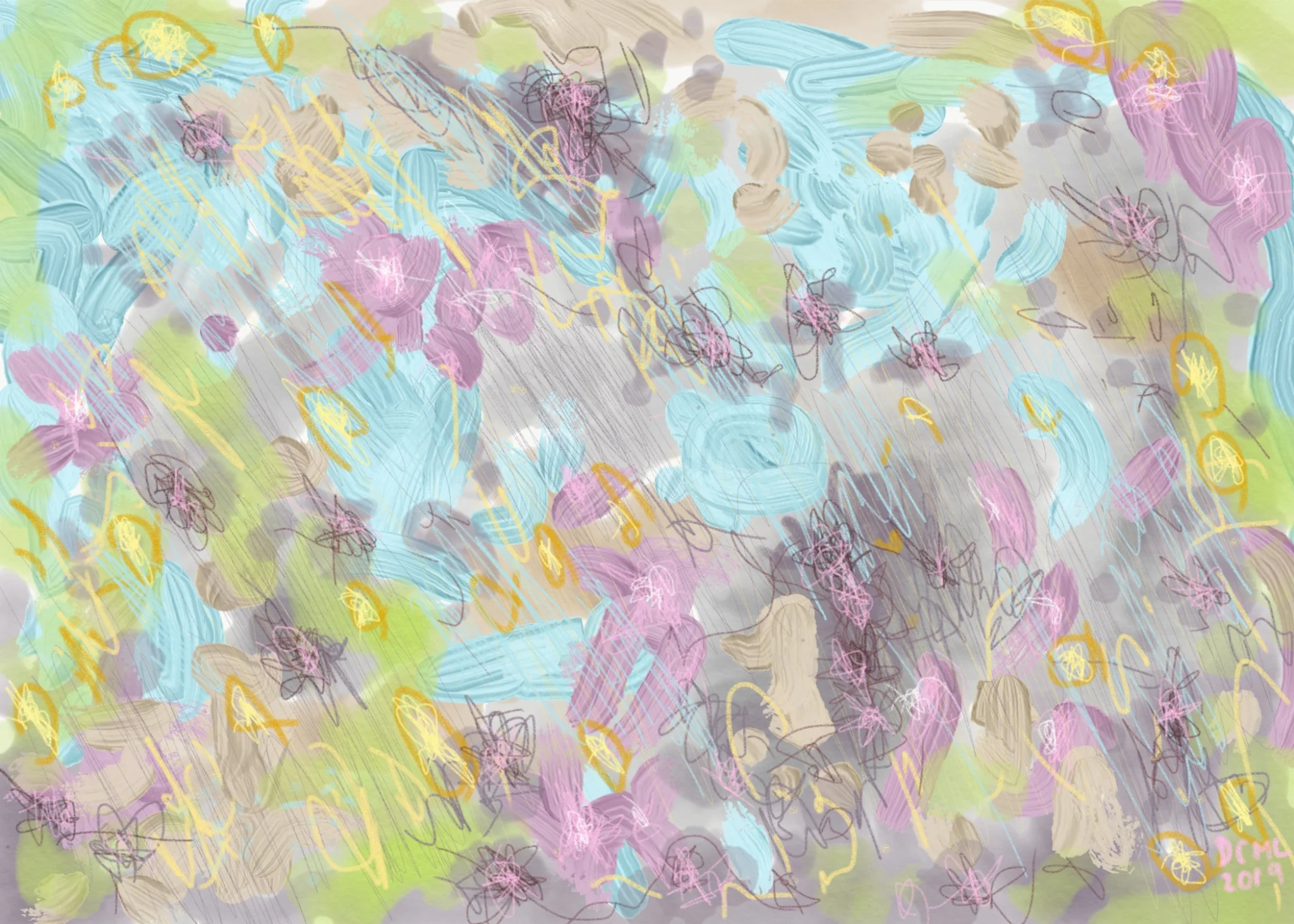 Left-handed Fleural Drawing (since we were in Quebec)