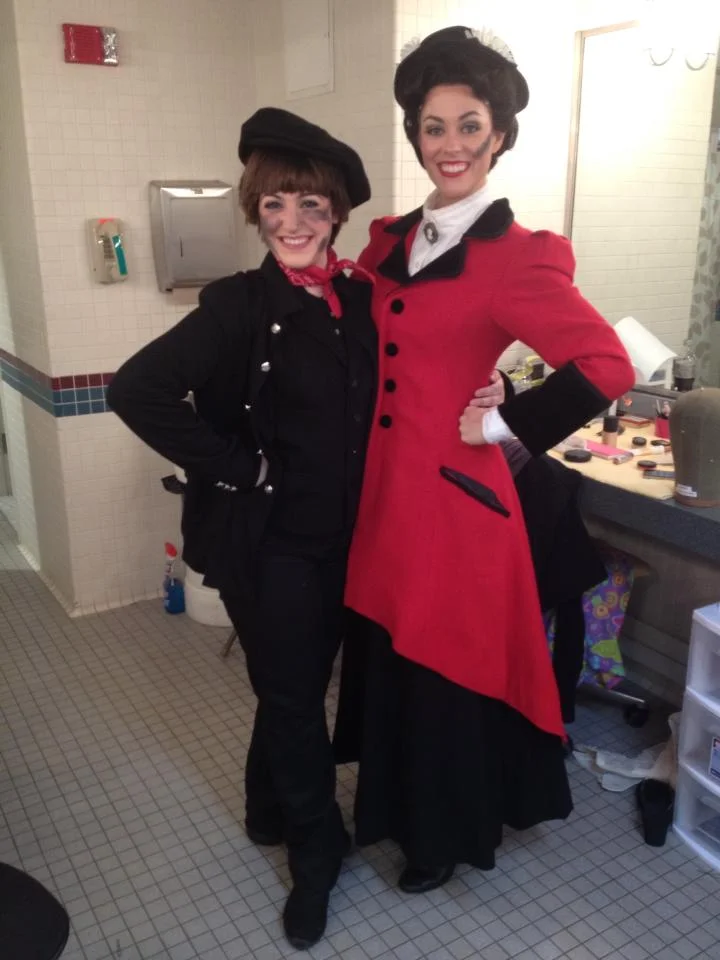 Michaela with Mary Poppins (Lauren Blackman) at MSMT