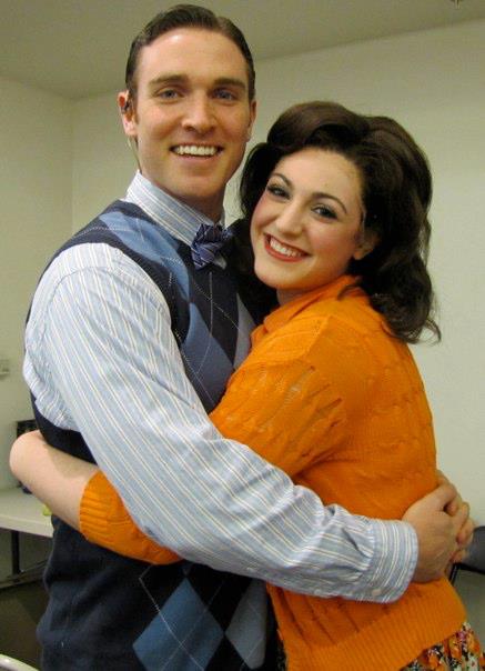  Michaela with Broadway's Tyler Hanes (Billy Lawler) in  42nd Street &nbsp;at Maine State Music Theatre 