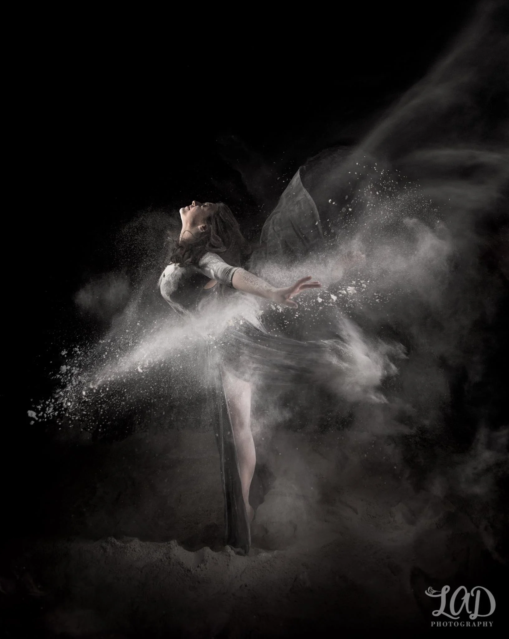 Dancing in Flour Concept Shoot Photographer: Lauren DelVecchio; Copyright 2016 LAD Photography ; All Rights Reserved