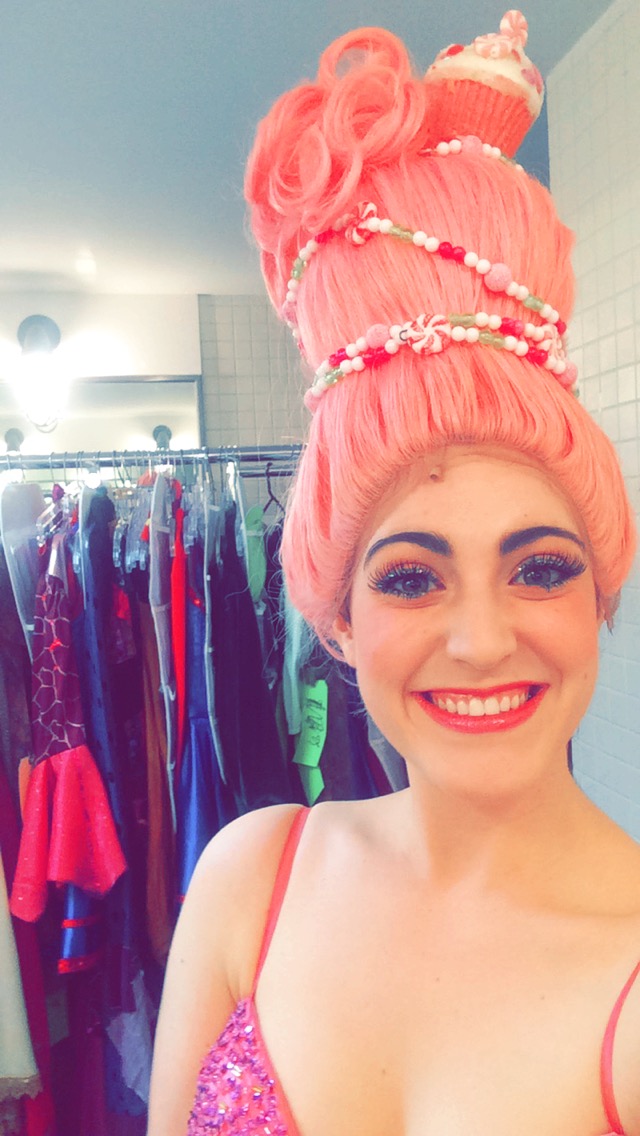  Sugar Plum Fairy with her pink cupcake wig over a foot tall! ( Shrek  at MSMT) 