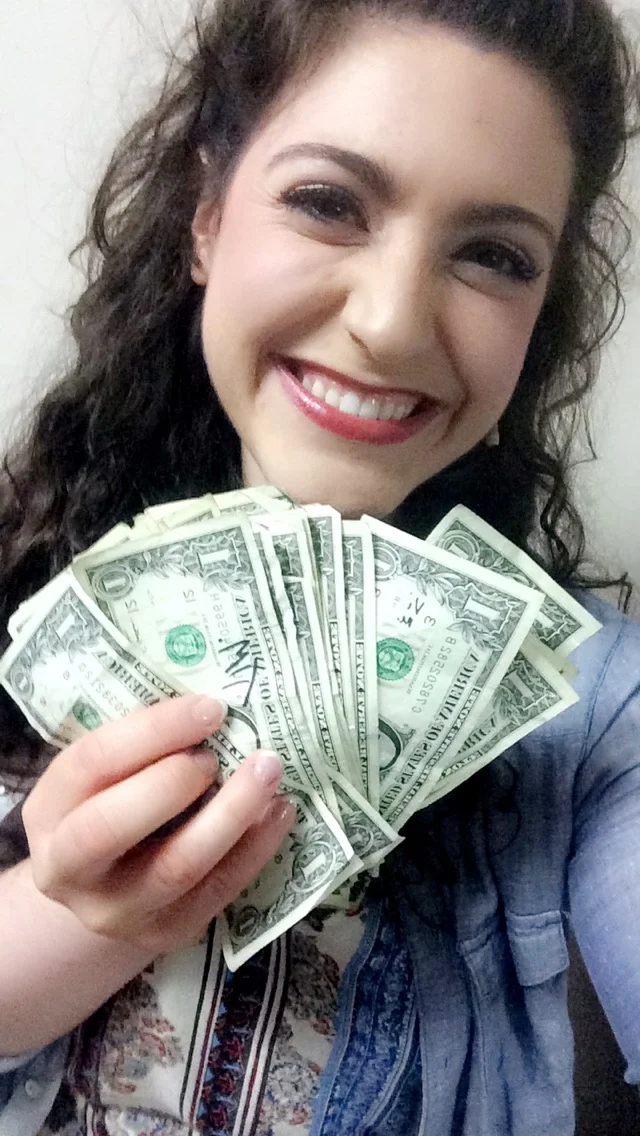  Michaela won "Dollar Sunday" at The Fulton Theatre! 
