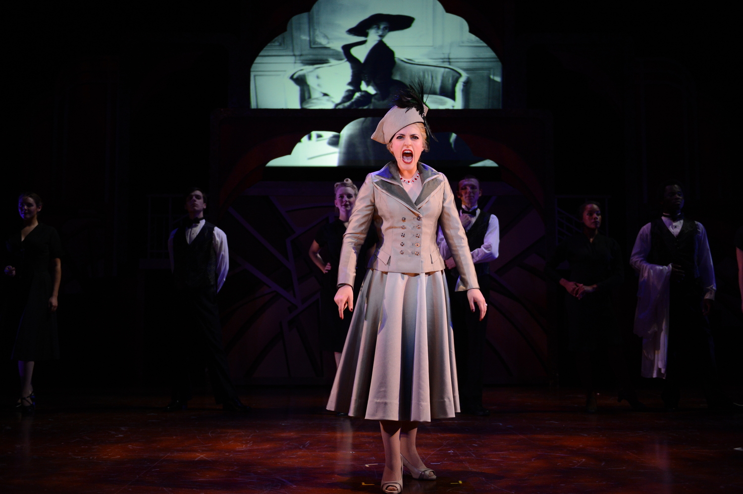  Michaela as “Eva” in EVITA @ TEXAS STATE UNIVERSITY (2015). Photos by Sandra Trevino, courtesy of Texas State Musical Theatre. 