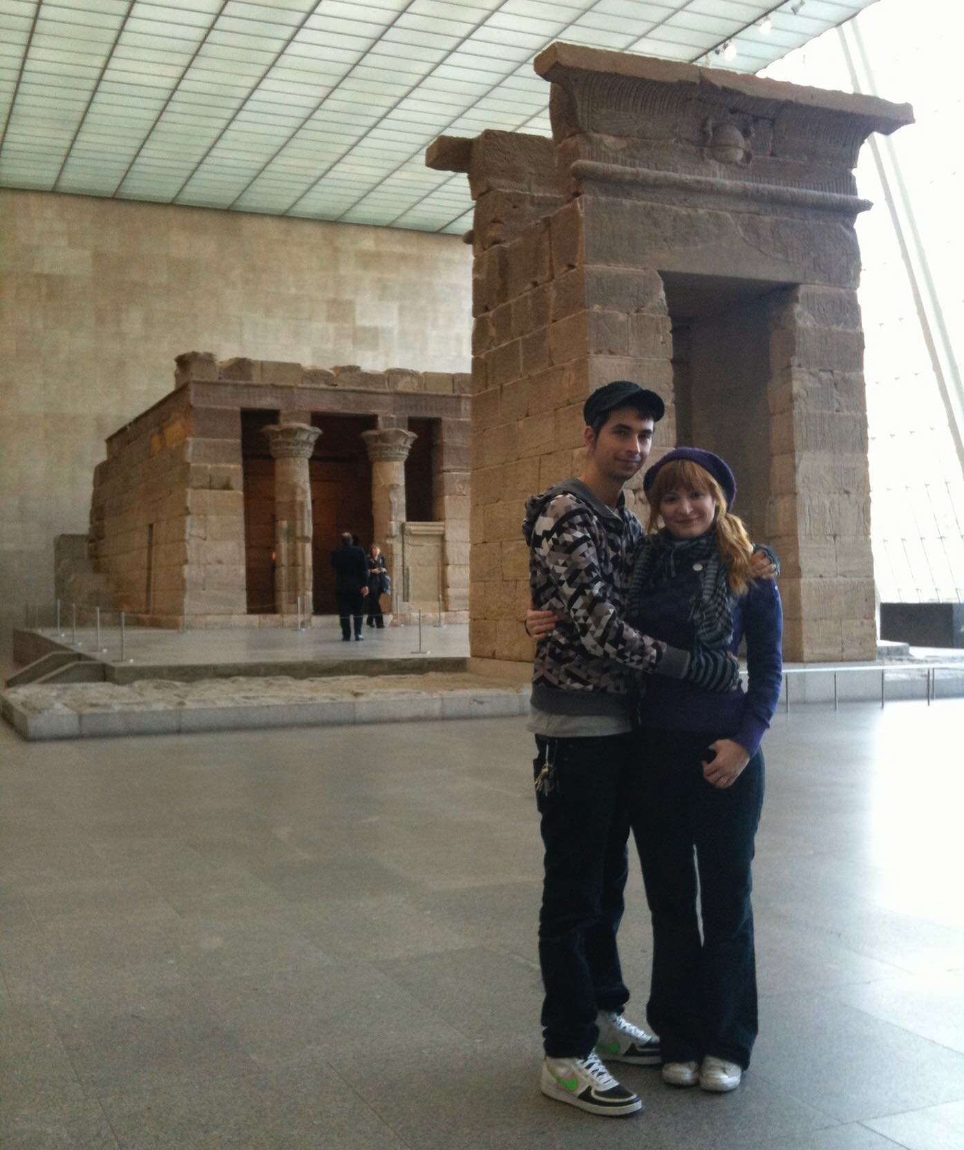16 years ago. Temple of Dendur. Metropolitan Museum of Art. Engaged. @metmuseum