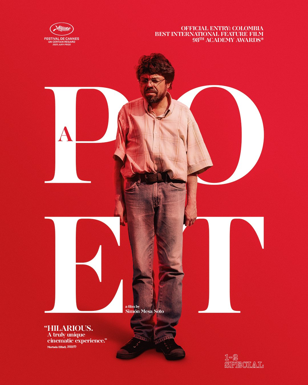 "Hilarious. A truly unique cinematic experience&rdquo; (Murtada Elfadl, Variety). 

The wait is over! The Colombian dark comedy A POET, winner of the Cannes Un Certain Regard Jury Prize and nominated for Best International Film at the Independen