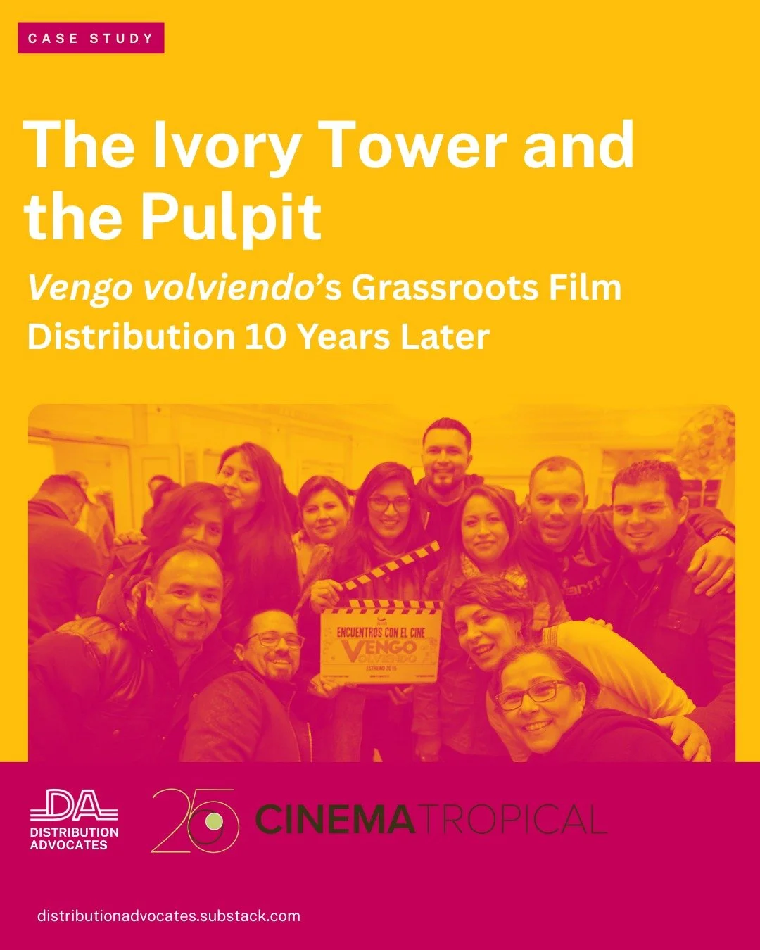 &ldquo;A one-size-fits-all distribution plan is a myth.&rdquo;

That&rsquo;s what Ecuadorian filmmakers Isabel Rodas and Gabriel P&aacute;ez learned when they took a radical approach to distributing their film VENGO VOLVIENDO (HERE AND THERE) in 2016