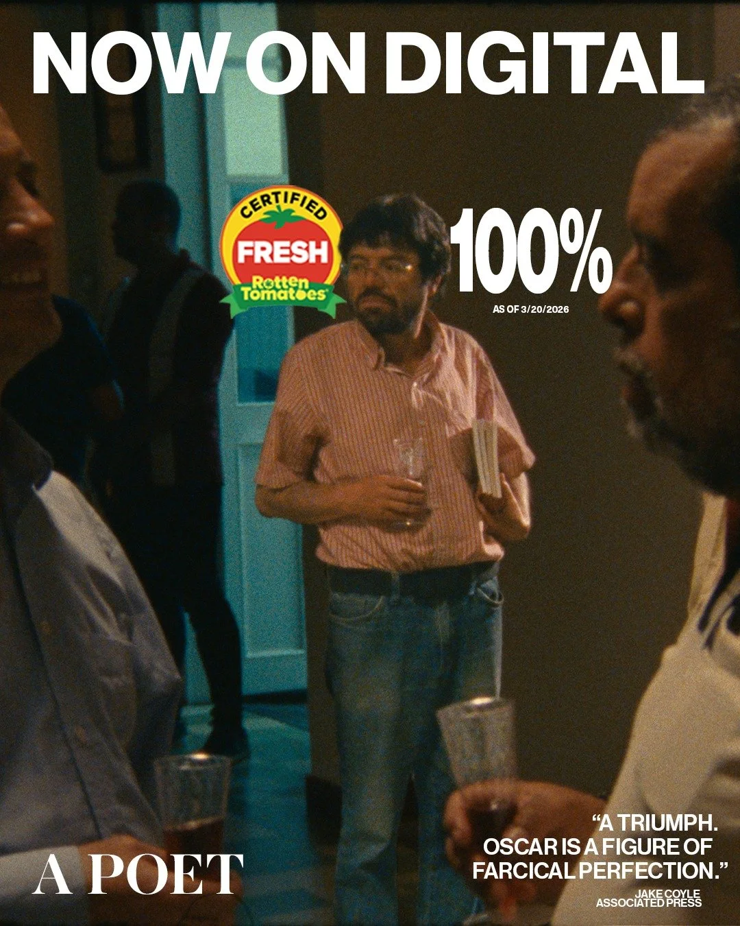 One of the best-reviewed films of the year is now streaming.

The Colombian Critic&rsquo;s Pick (New York Times, IndieWire), A POET by Sim&oacute;n Mesa Soto is &ldquo;hilarious&hellip; a truly unique cinematic experience&rdquo; (Variety).

Middle-ag