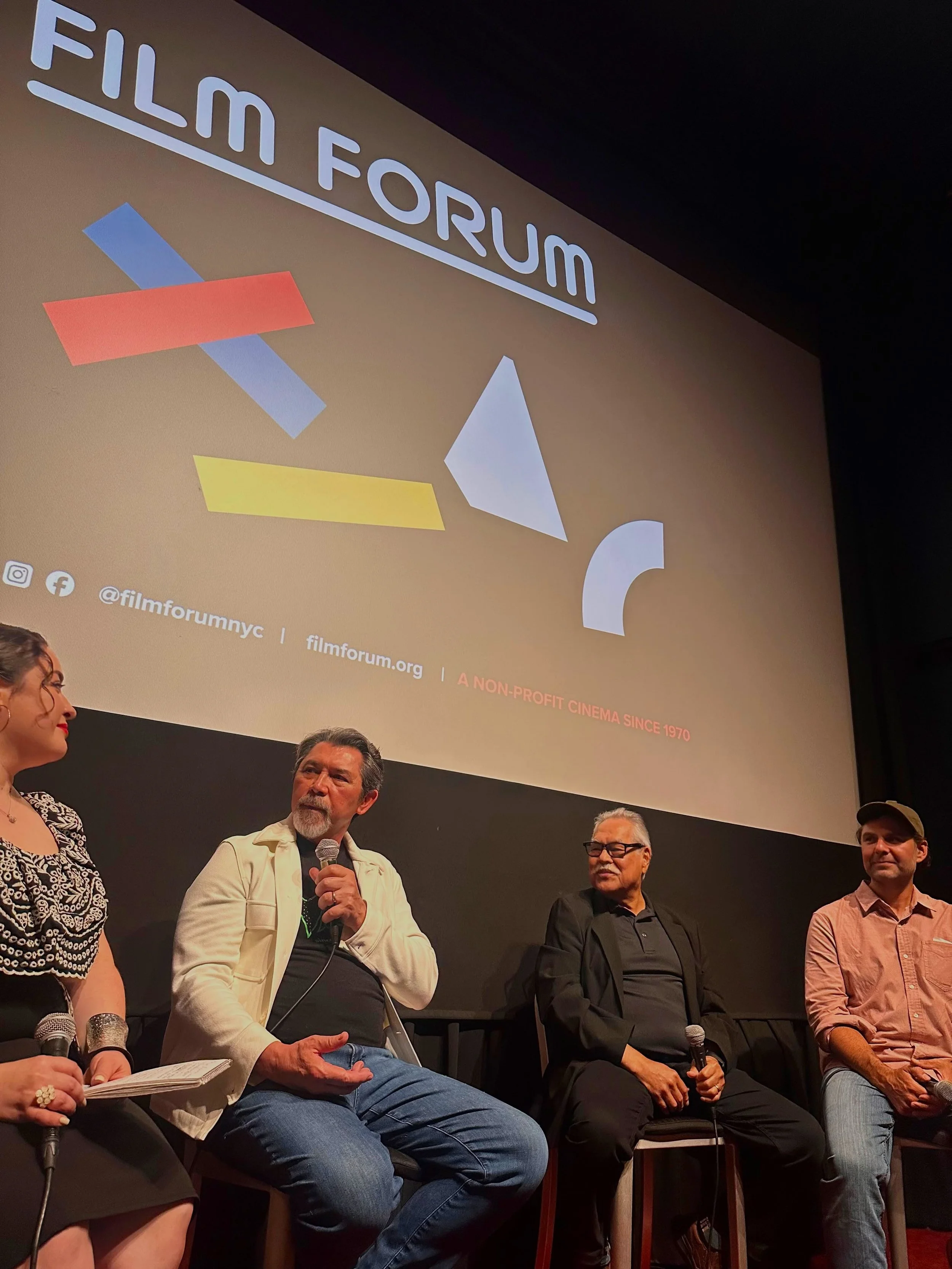 AMERICAN PACHUCO: THE LEGEND OF LUIS VALDEZ opening night Q&amp;A with director David Alvarado, Luis Valdez and Lou Diamond Phillips, moderated by film critic Monica Castillo, co-presented by Cinema Tropical.

The documentary continues its successful