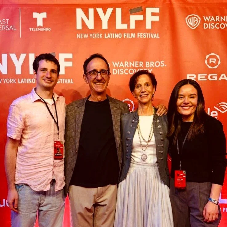 Director Sharon Kleinberg and producer Jaime Tiktin with Cinema Tropical&rsquo;s Natalia Hern&aacute;ndez Moreno and Guili Barki Minkovicius at the U.S. Premiere of I AM MARIO / SOY MARIO at the New York Latino Film Festival.