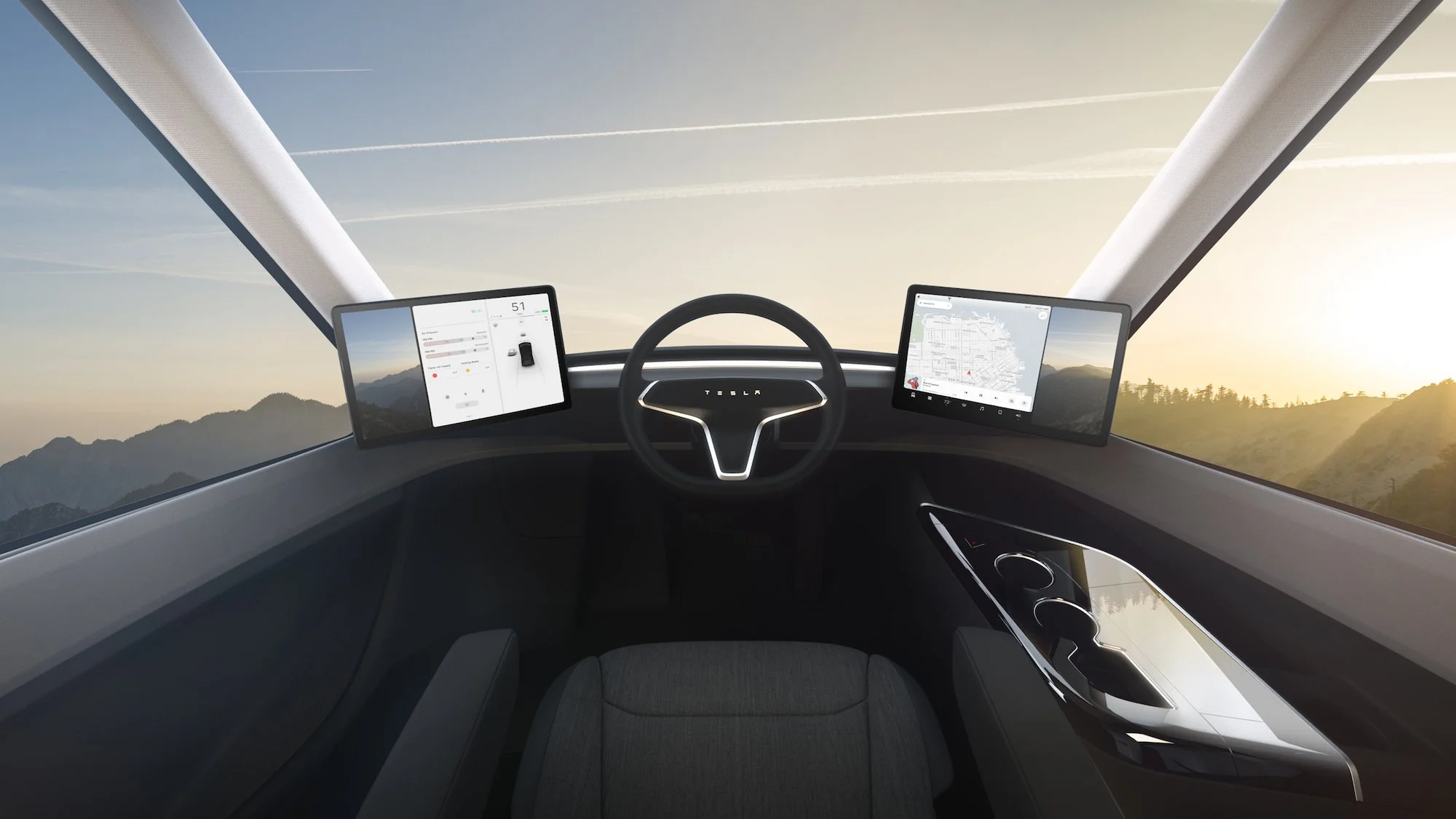 Tesla Semi Steering Wheel