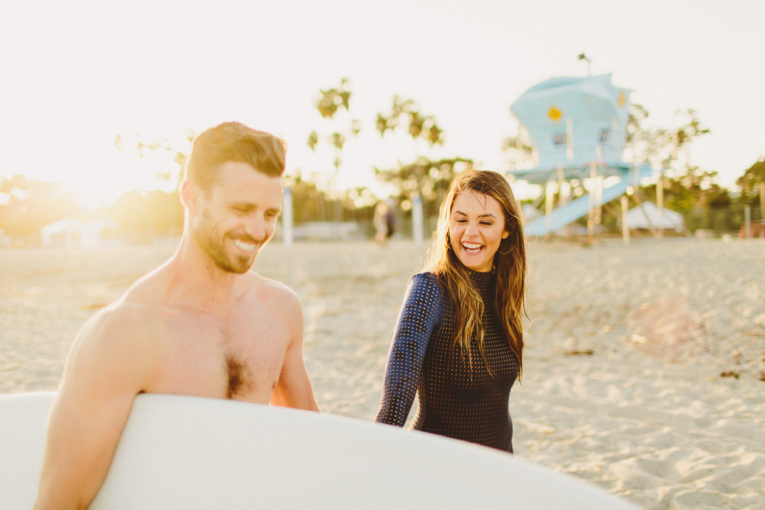 Tiffany and Ryan // Orange County Surf Engagement — Top 