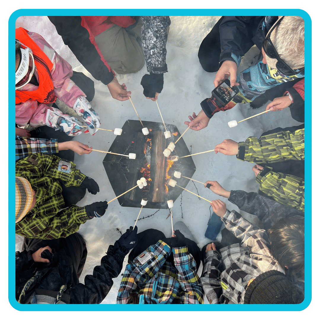 Family ski camp Japan with outdoor snow activities