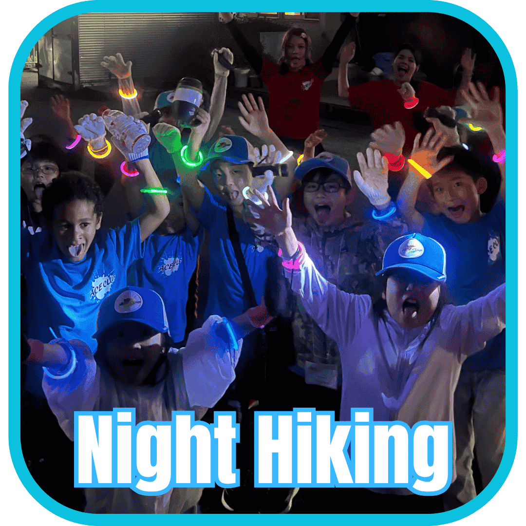 Night hiking at Summer camp in Japan