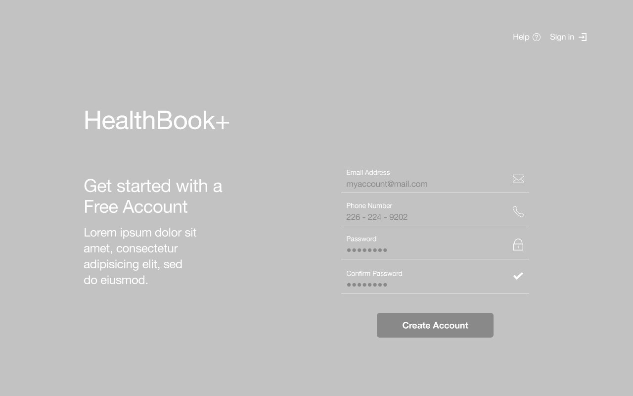 Desktop Wireframes 1